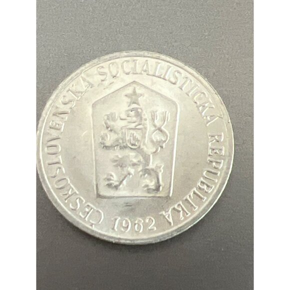 Czechoslovakia 1 Hellar Haler Coin 1962 Vintage Aluminum - Picture 2 of 2